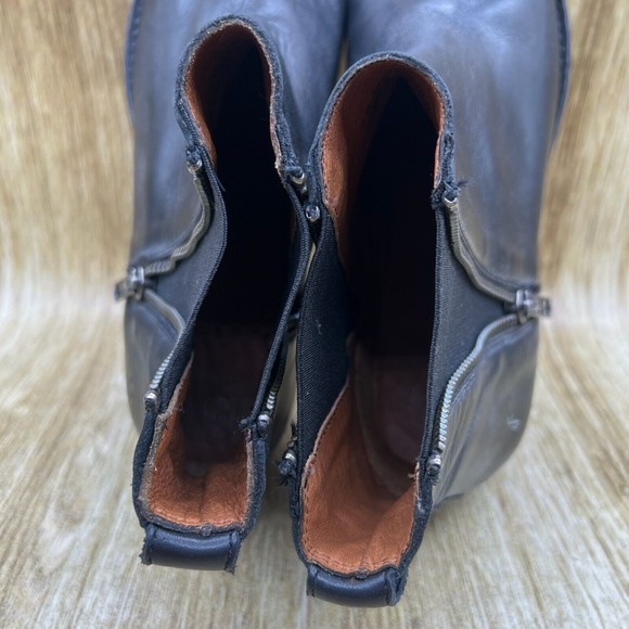 Frye Carly Zip Chelsea Boots Women's Size 9 EU 39.5 Leather Shoes Ankle Booties - Picture 5 of 10